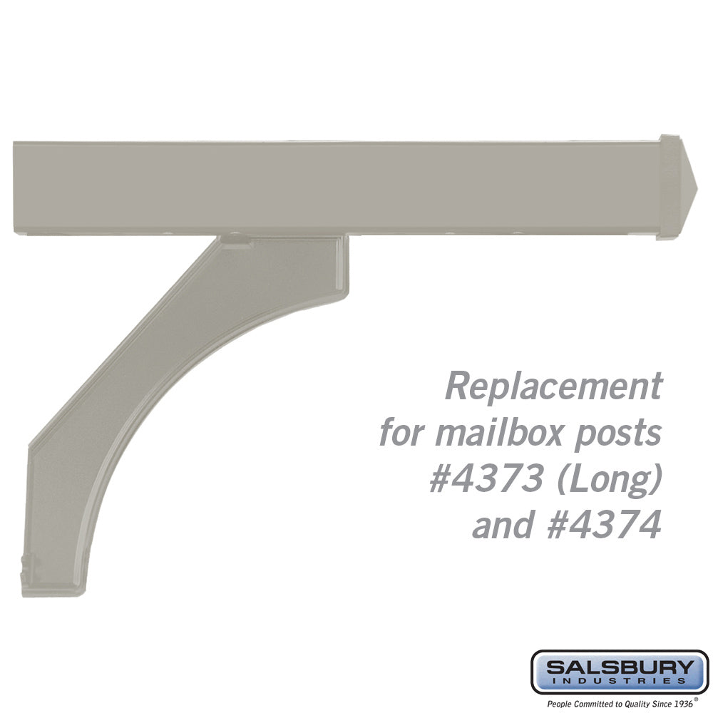 Arm Kit - Replacement for Deluxe Post for (2) Designer Roadside Mailboxes - Nickel