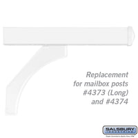 Thumbnail for Arm Kit - Replacement for Deluxe Post for (2) Roadside Mailboxes - White