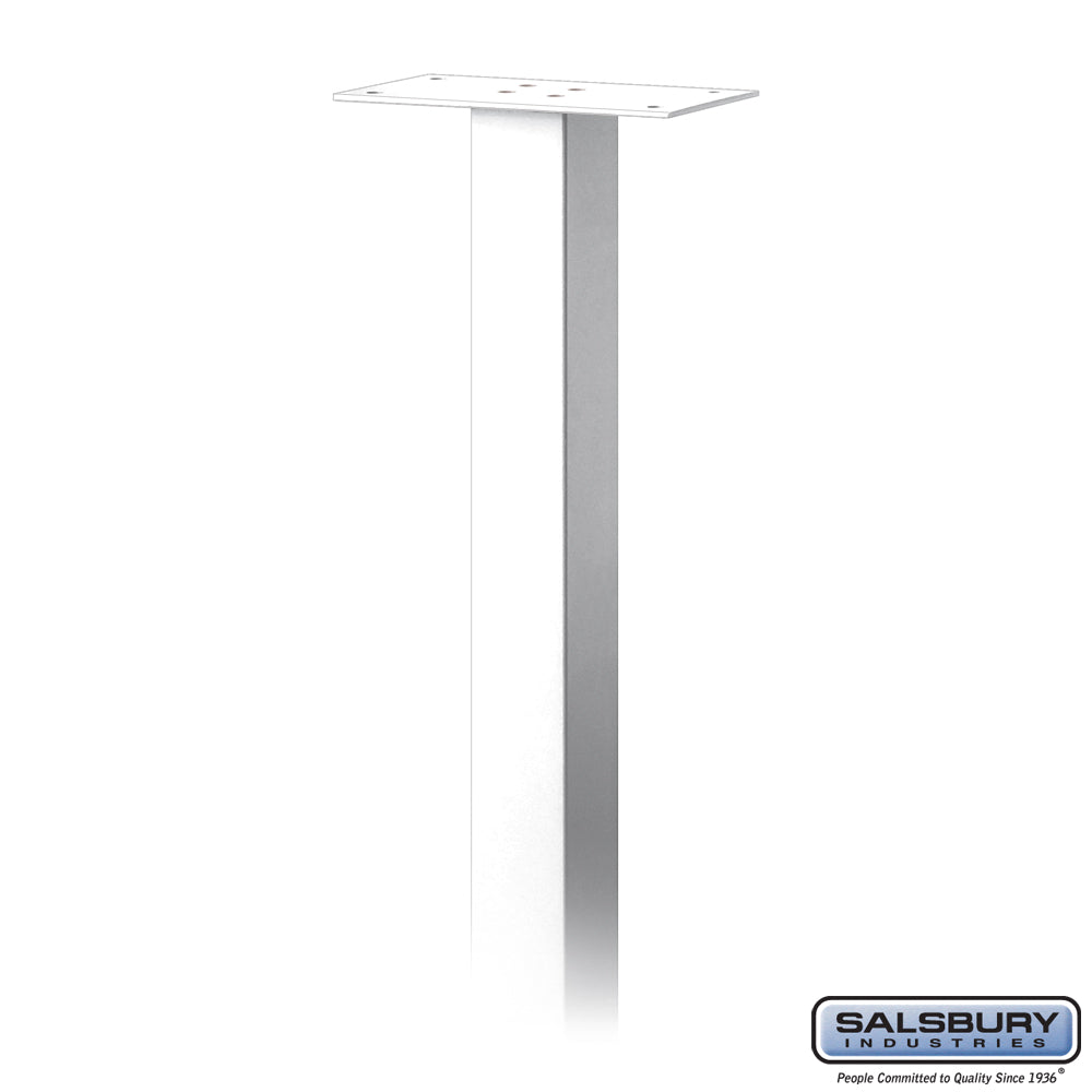 Standard Pedestal - In-Ground Mounted - for Roadside Mailbox, Mail Chest & Mail Package Drop - White