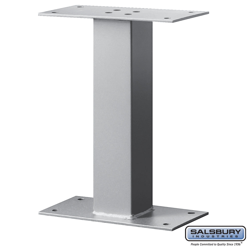 Standard Pedestal - Bolt Mounted - for Mail Package Drop - Silver