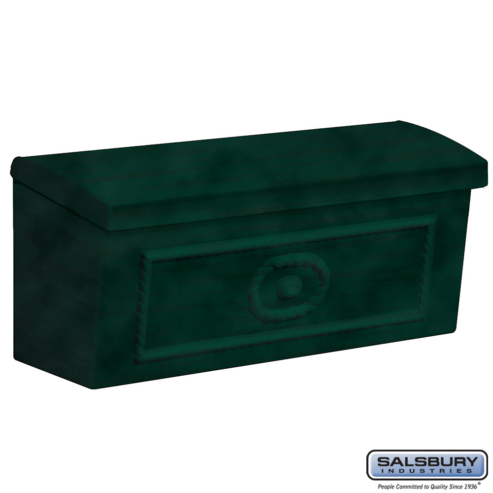 Townhouse Mailbox - Surface Mounted - Green
