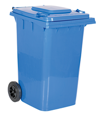 Thumbnail for High Density Polyethylene 95 Gallon Trash Can Blue