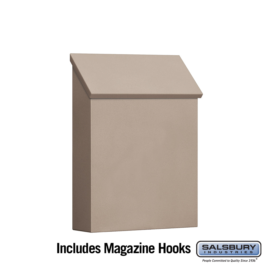 Traditional Mailbox - Standard - Vertical Style - Beige