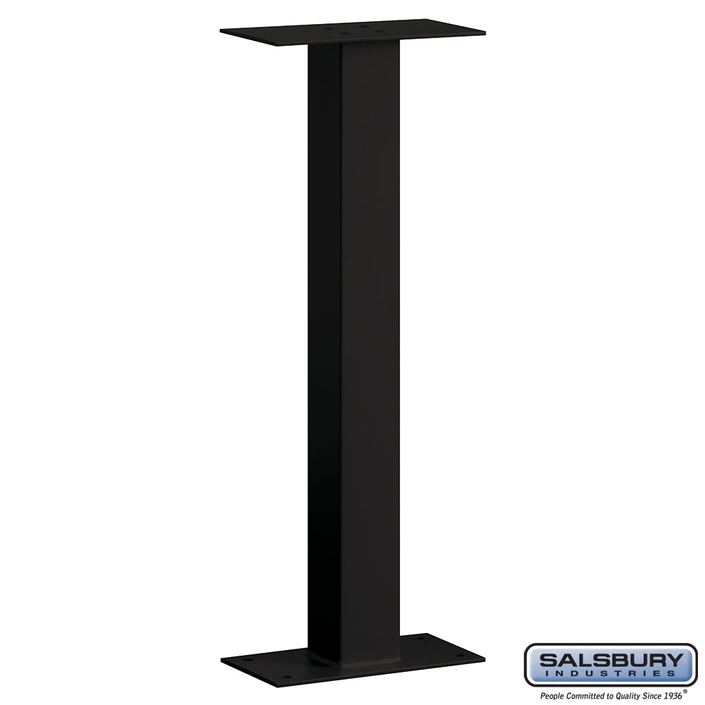 Mail House Post - Bolt Mounted - Black