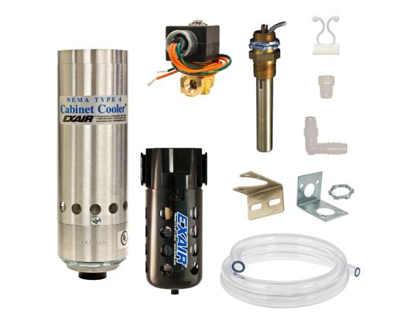 NEMA 4 Cabinet Cooler System, with Thermostat Control, 1700 Btu/hr.