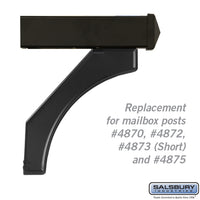 Thumbnail for Arm Kit - Replacement for Deluxe Post for (1)  Mailbox - Black