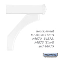Thumbnail for Arm Kit - Replacement for Deluxe Post for (1)  Mailbox - White