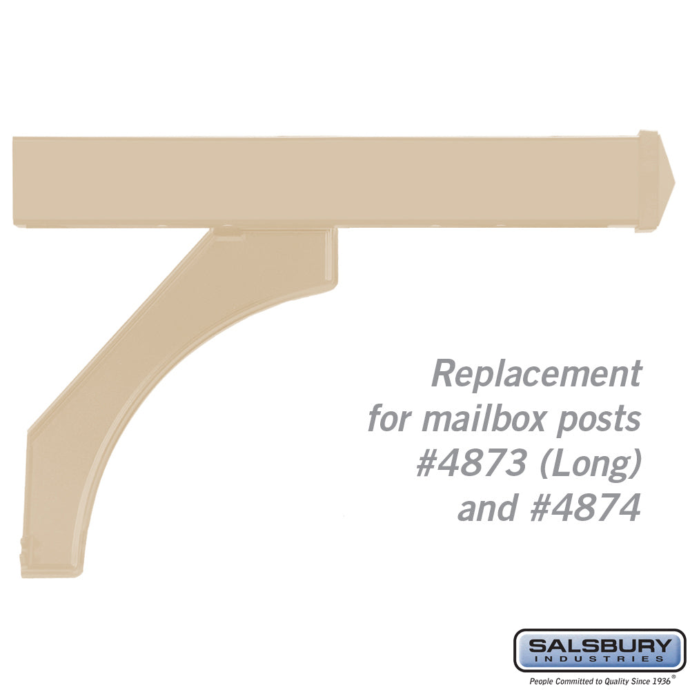 Arm Kit - Replacement for Deluxe Post for (2)  Mailboxes - Beige