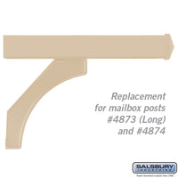 Thumbnail for Arm Kit - Replacement for Deluxe Post for (2)  Mailboxes - Beige