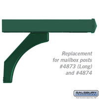 Thumbnail for Arm Kit - Replacement for Deluxe Post for (2) Mailboxes - Green