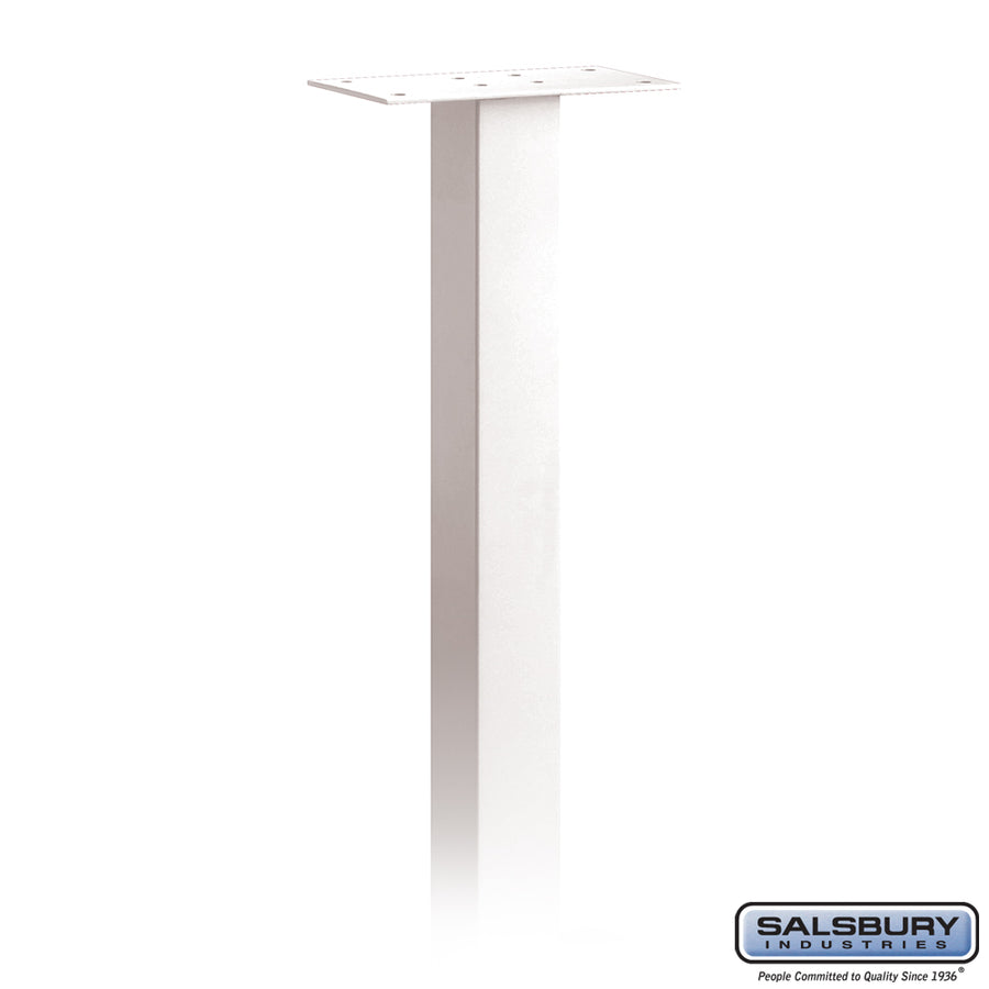 Standard Mailbox Post - In-Ground Mounted - White