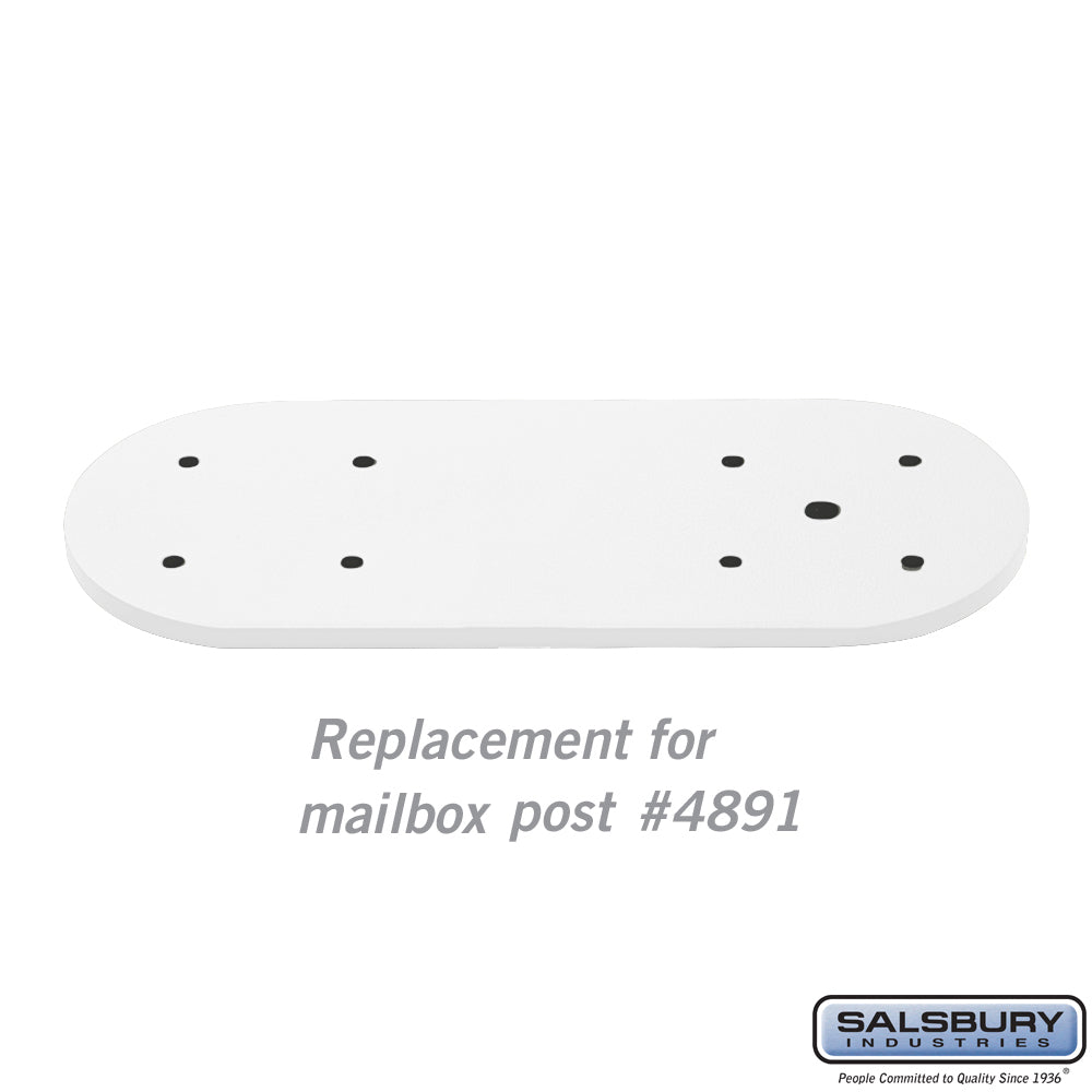 Arm Kit - Replacement for Classic Mailbox Post - 1 Sided - White