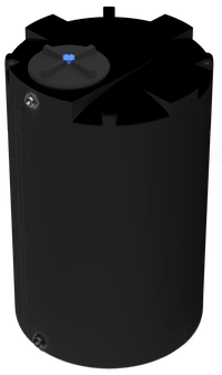 Thumbnail for 500 GAL PROCHEM® POTABLE WATER TANK W/BULKHEAD FITTINGS - LPE 1.0 FDA - BLACK  - DIA 47