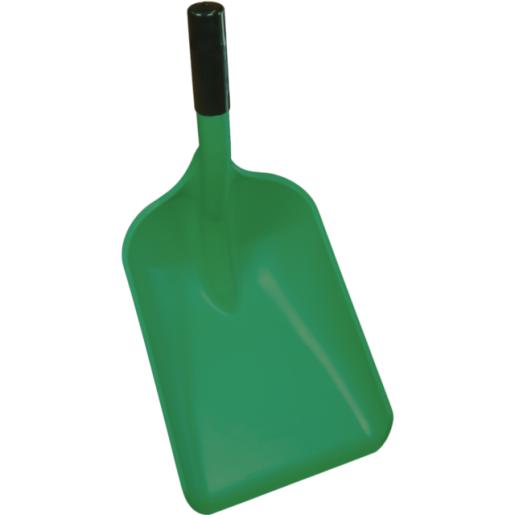 Pan Safety Shovel w/ Handle Cap, 10.2" Blade, Green