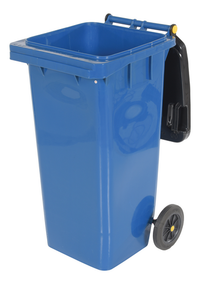 Thumbnail for High Density Polyethylene 32 Gallon Trash Can Blue