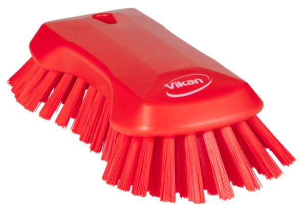 XL Hand Brush, 9.1" Extra stiff, Red