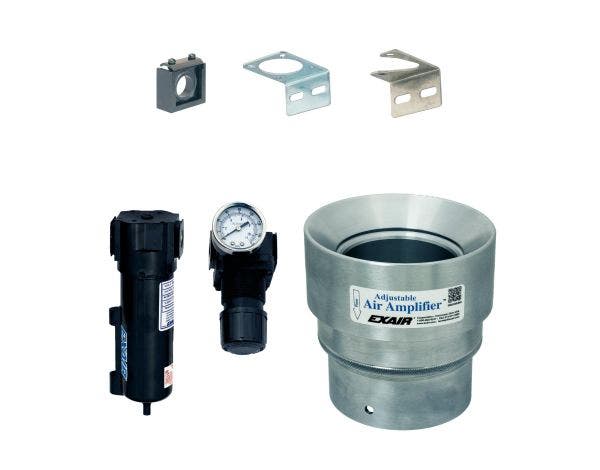 3" Stainless Steel Adjustable Air Amplifier Kit