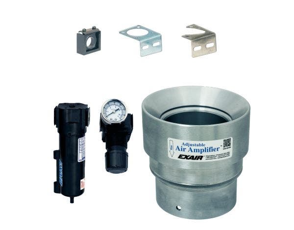 4" Stainless Steel Adjustable Air Amplifier Kit