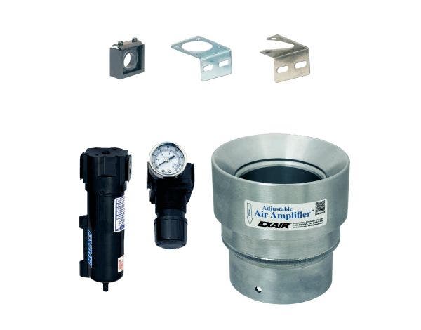 4" Aluminum Adjustable Air Amplifier Kit