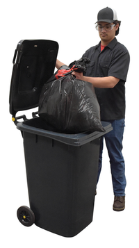 Thumbnail for High Density Polyethylene 64 Gallon Trash Can Gray