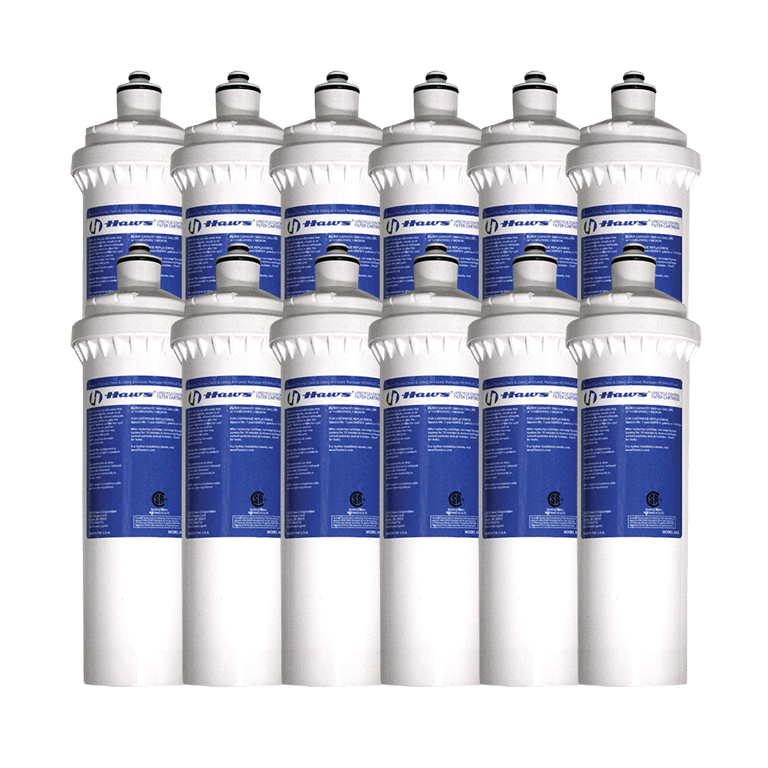 12 Pack Filter Cartridges for Haws Water Cooler