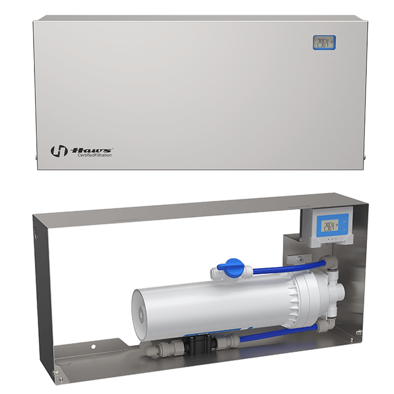 Haws Universal Water Filter Cabinet with Monitor