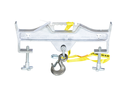 Steel Double Rigid Hoist Optioning Hook 2 In x 23-3/16 In x 13-1/32 In 4000 Lb. Capacity Silver