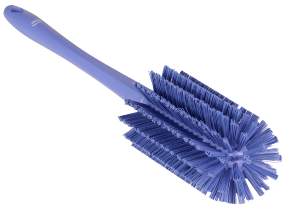 Pipe Brush w/handle, one piece, 3.1", Medium, Purple