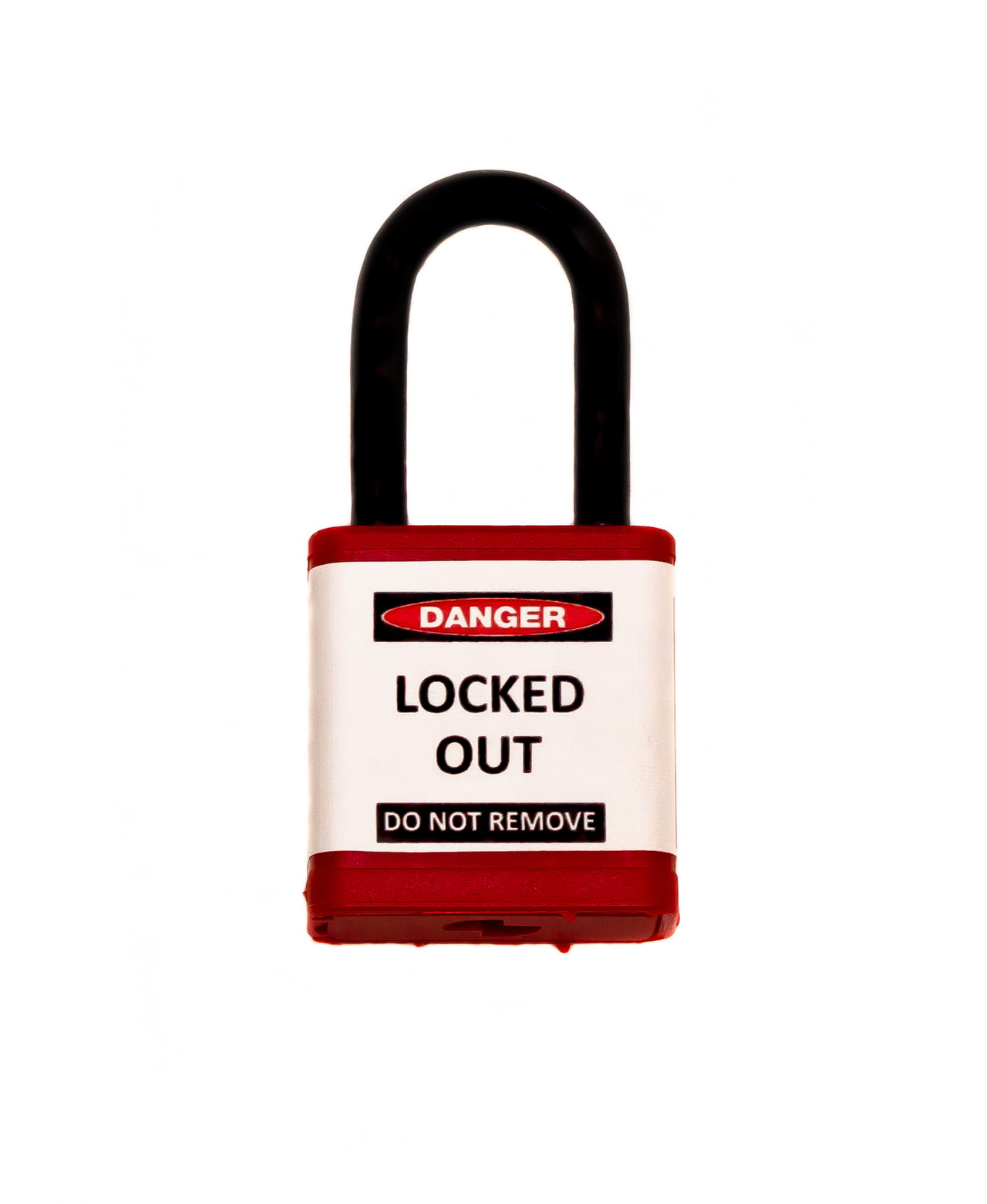 Lockout Safety Padlock, 700 Series, 1.5" Shackle, Keyed Different, Red