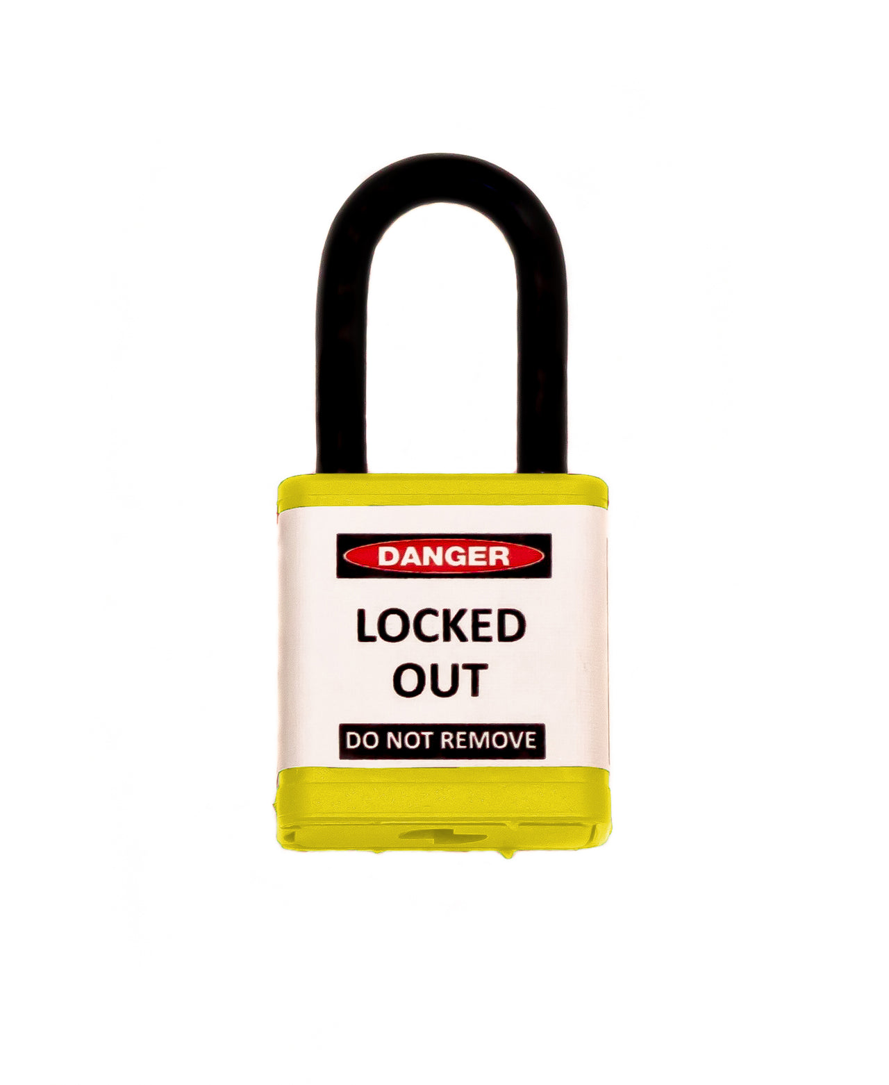 Lockout Safety Padlock, 700 Series, 1.5" Shackle, Keyed Different, Yellow