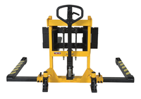Thumbnail for Steel Stacker Manual Pump 3 - 17 In. 1,500 - 2,000 Lb. Capacity Black / Yellow