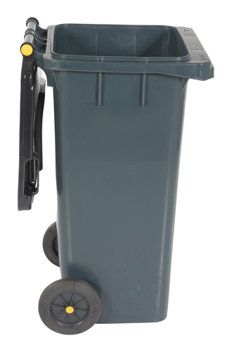 High Density Polyethylene 32 Gallon Trash Can Gray