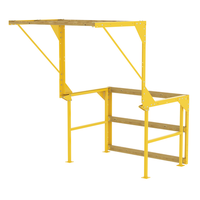 Thumbnail for Steel Mezzanine Safety Gate Knockdown 87-3/16 In x 96 In x 87-9/16 In Yellow