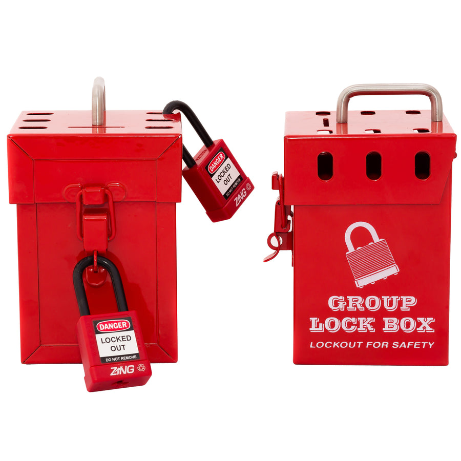 7286 Mini Group Lock Box - Red 7