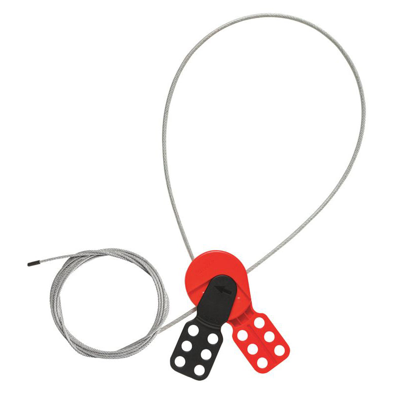 7291 Cable Lockout Hasp with 9 ft Cable