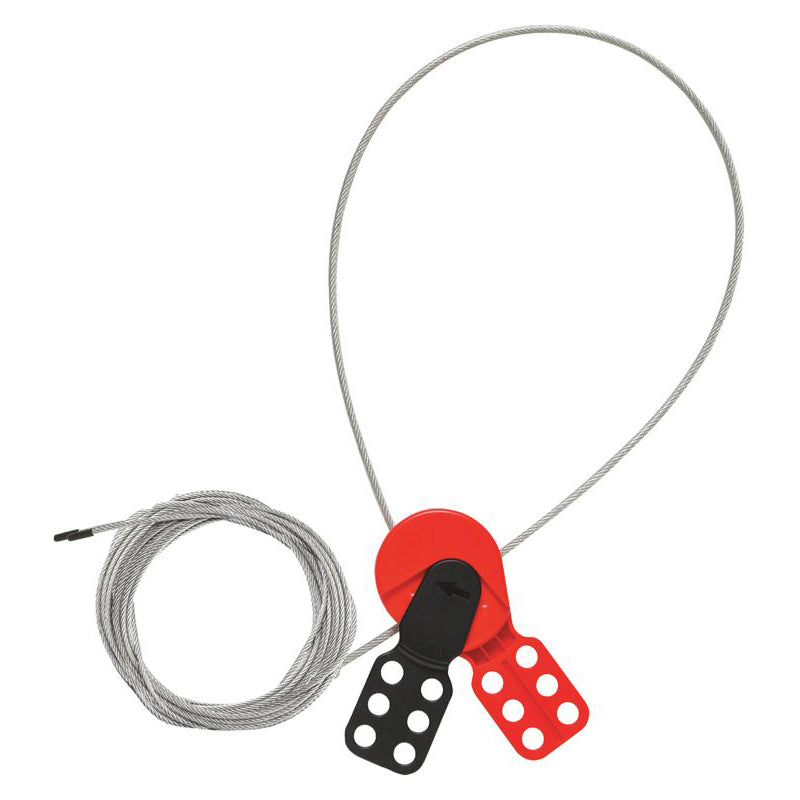 7292 Cable Lockout Hasp with 15 ft Cable