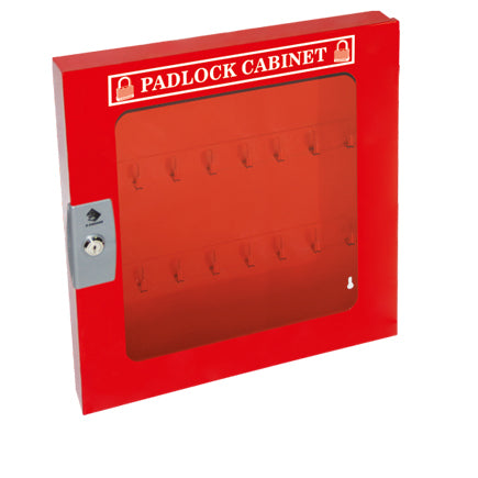 Padlock Cabinet, Clear Window, 55 Padlock