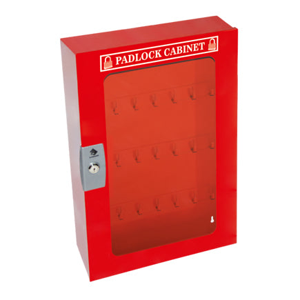 Padlock Cabinet, Clear Window, 84 Padlock