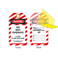 Thumbnail for Lockout Tags, Do Not Operate, Self-laminating