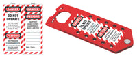 Thumbnail for Hasp and Tag Combination Device, Red, Aluminum