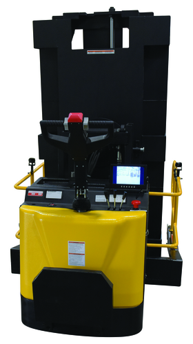 Steel Portable Pallet Inverter 32 In. to 76 In Fork Opening 3000 Lb. Capacity Yellow/Black