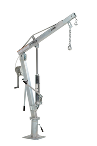 Thumbnail for Galvanized Steel Winch Truck Jib Crane 500 Lb. Extended Capacity Gray
