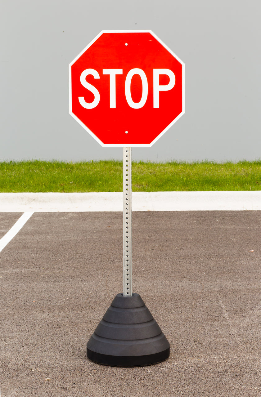 Zing Stop Sign Kit, with Base and Post
