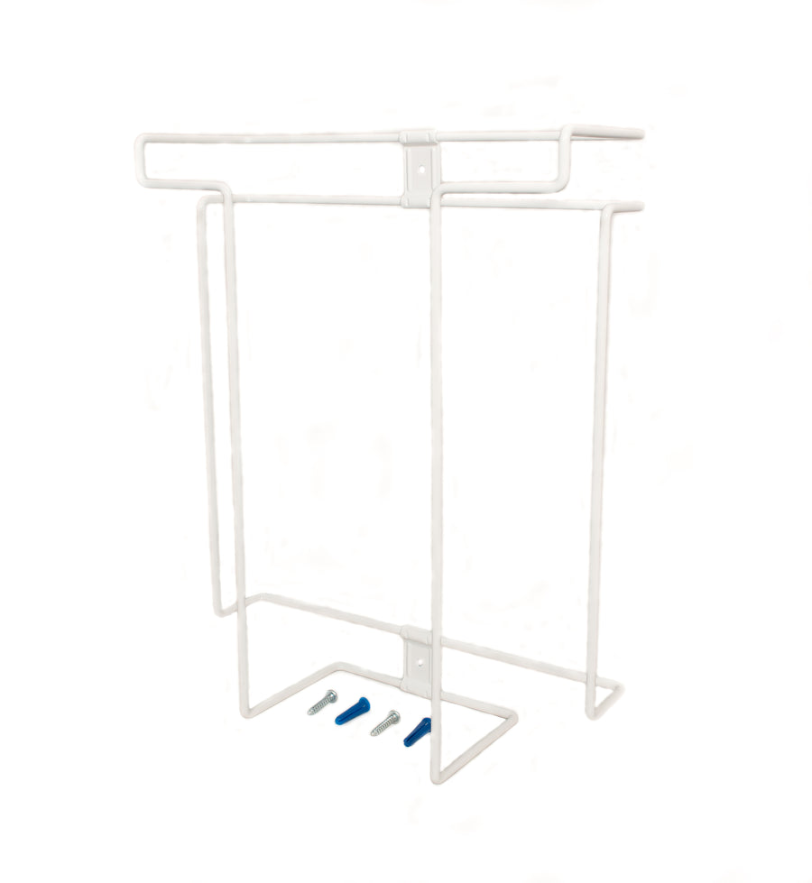 Glove Dispenser, Stores 3 Boxes, White, Steel