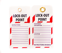 Thumbnail for Lockout Tag, 10/PK, LOCK-OUT POINT, 6