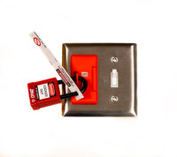 Thumbnail for Wall Switch Lockout, Side Hinge, Plastic
