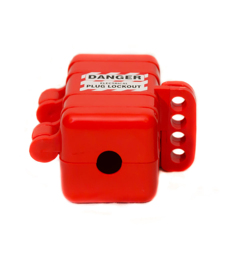 Small Plug Lockout, 110V, Accepts 4 Padlocks