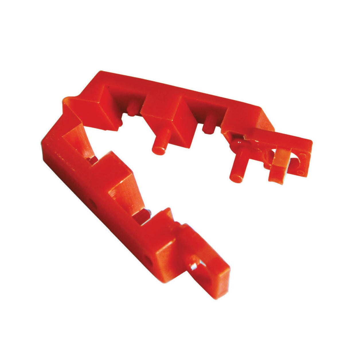 Hinged Single Pole Breaker Lockout, Red