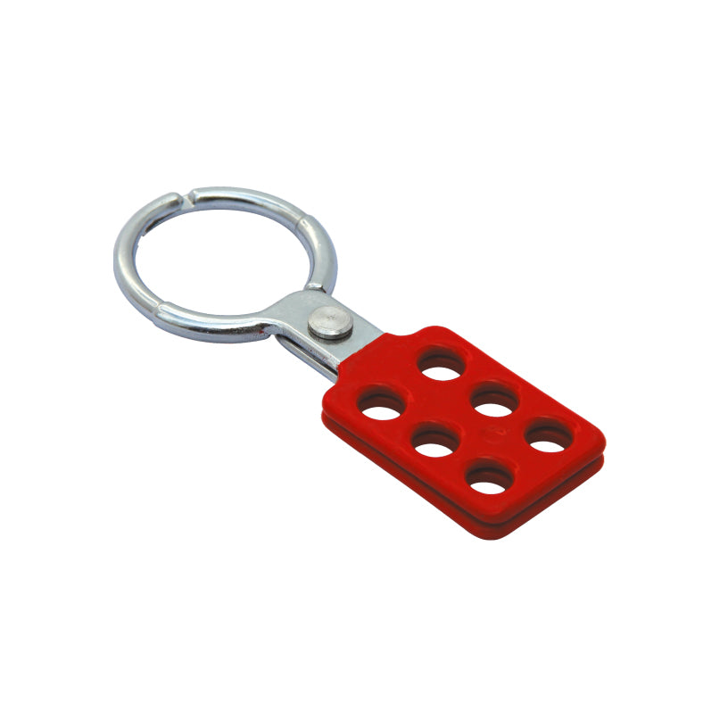 Coated Aluminum Hasp, Red,  1.5" Jaw Diameter