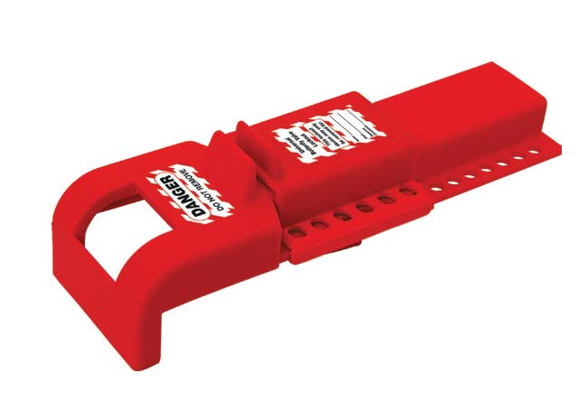 Butterfly Valve Lockout, Red